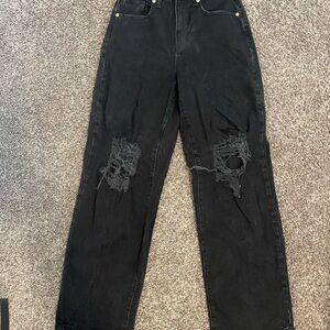 Women’s Black ripped jeans